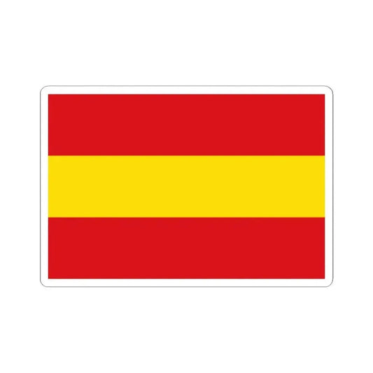 Flag of Kruishoutem (Belgium) STICKER Vinyl Kiss-Cut Decal 2 Inch White - The Sticker Space