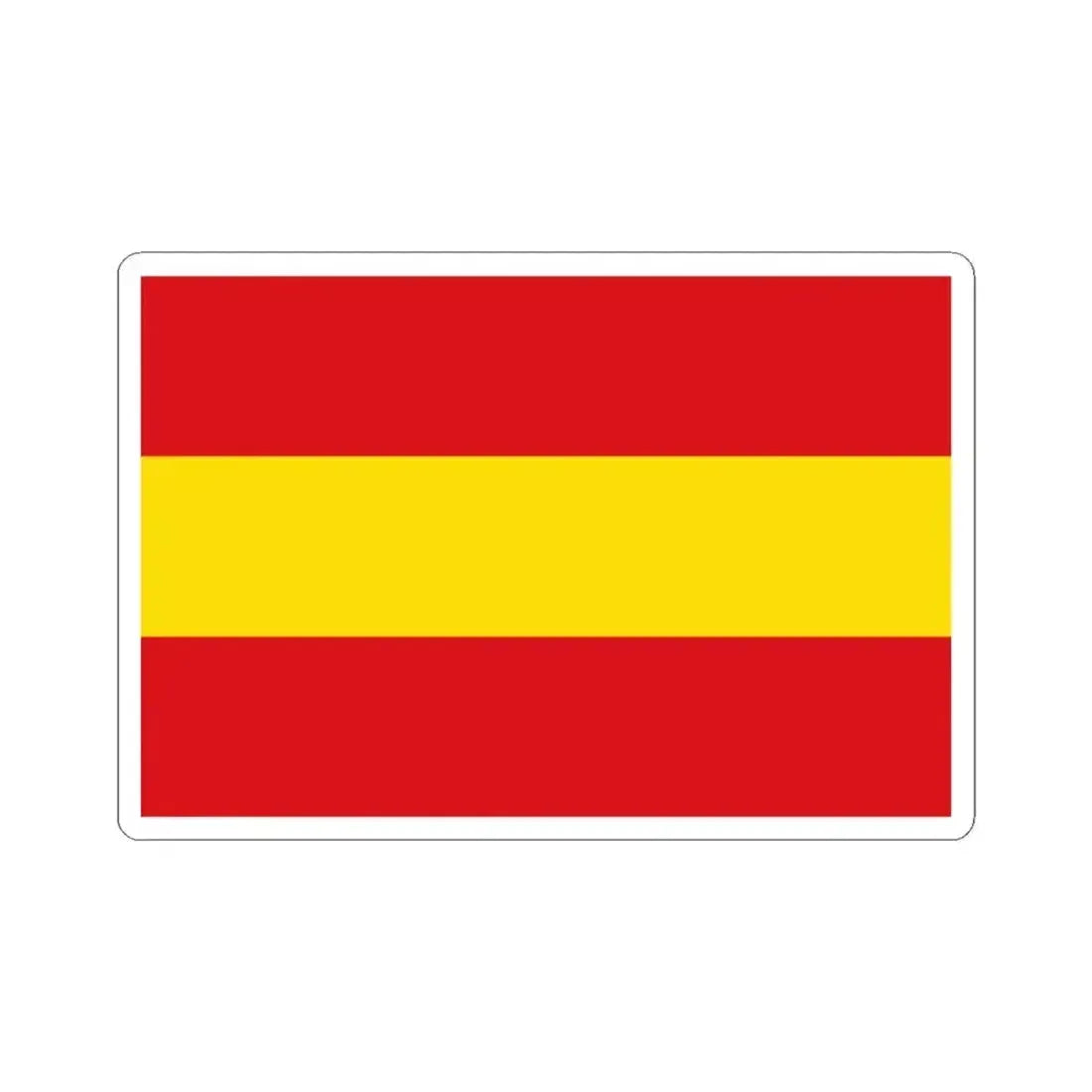 Flag of Kruishoutem (Belgium) STICKER Vinyl Kiss-Cut Decal 3 Inch White - The Sticker Space