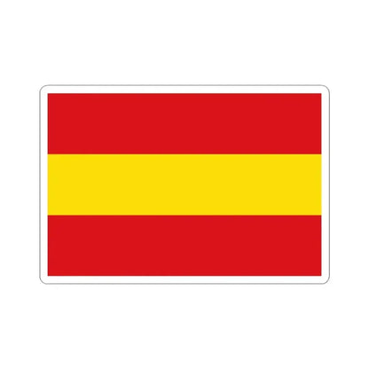 Flag of Kruishoutem (Belgium) STICKER Vinyl Kiss-Cut Decal 3 Inch White - The Sticker Space