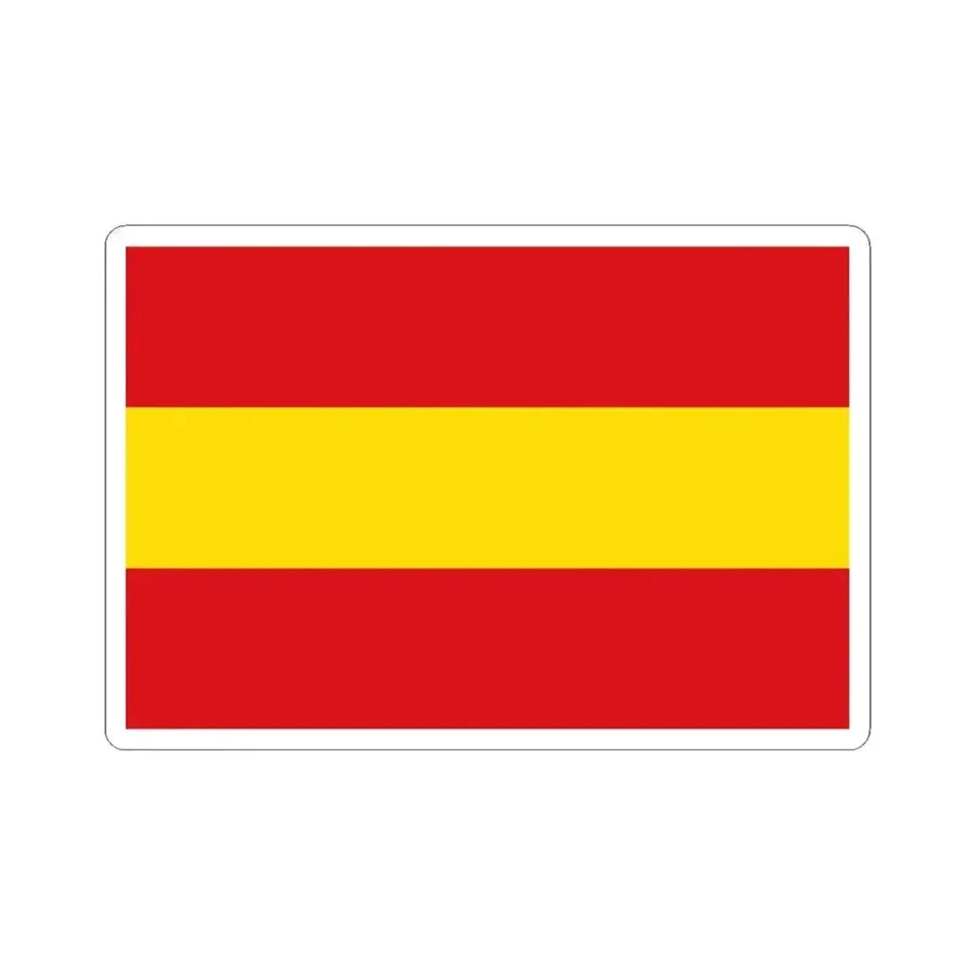 Flag of Kruishoutem (Belgium) STICKER Vinyl Kiss-Cut Decal 4 Inch White - The Sticker Space