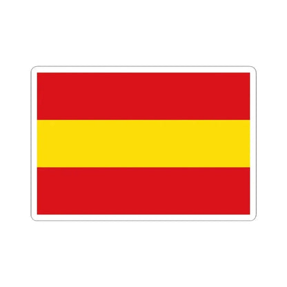 Flag of Kruishoutem (Belgium) STICKER Vinyl Kiss-Cut Decal 4 Inch White - The Sticker Space