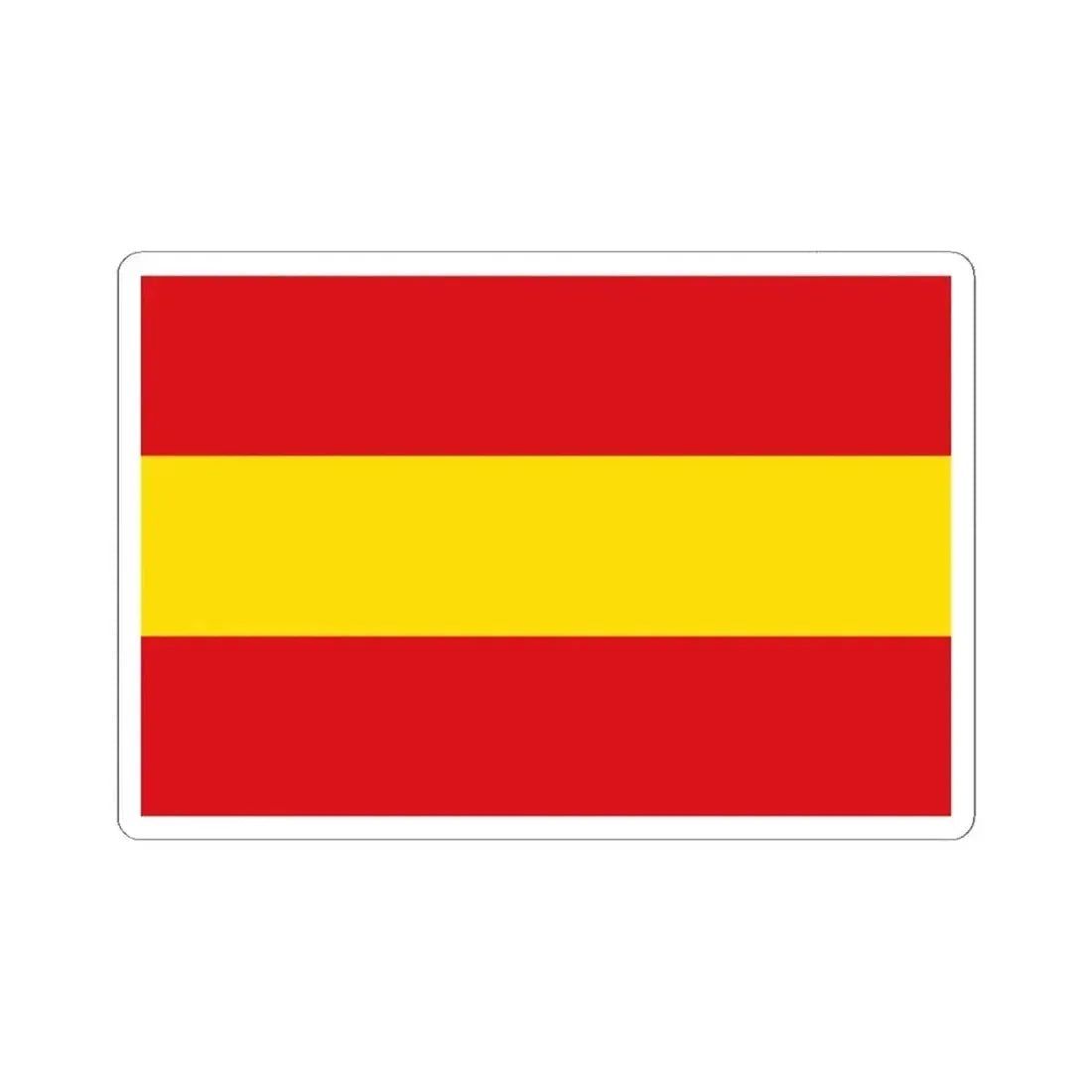 Flag of Kruishoutem (Belgium) STICKER Vinyl Kiss-Cut Decal 6 Inch White - The Sticker Space