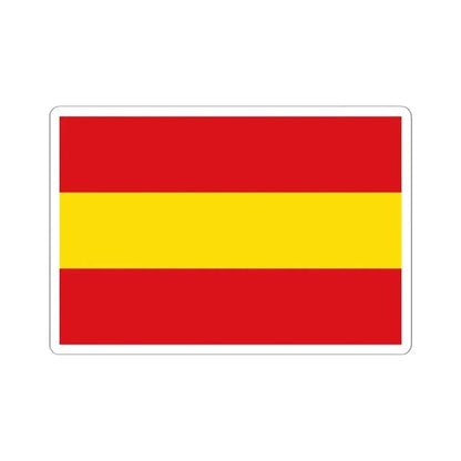 Flag of Kruishoutem (Belgium) STICKER Vinyl Kiss-Cut Decal 6 Inch White - The Sticker Space