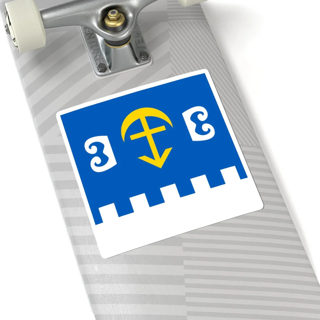 Flag of Krykhivtsi (Ukraine) STICKER Vinyl Kiss-Cut Decal - The Sticker Space