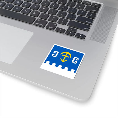 Flag of Krykhivtsi (Ukraine) STICKER Vinyl Kiss-Cut Decal - The Sticker Space