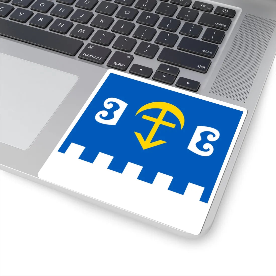 Flag of Krykhivtsi (Ukraine) STICKER Vinyl Kiss-Cut Decal - The Sticker Space