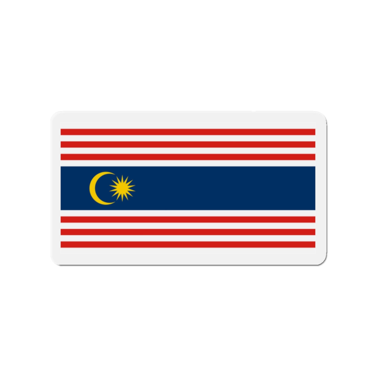 Flag of Kuala Lumpur Malaysia - Die-Cut Magnet-2" x 2"-The Sticker Space