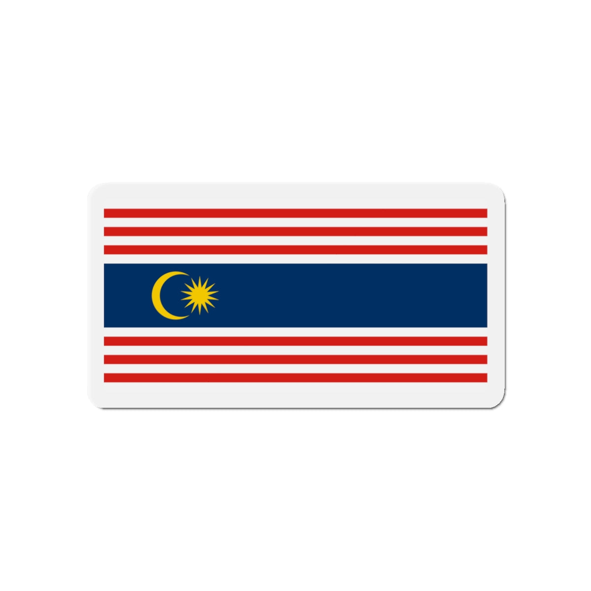 Flag of Kuala Lumpur Malaysia - Die-Cut Magnet-4" x 4"-The Sticker Space