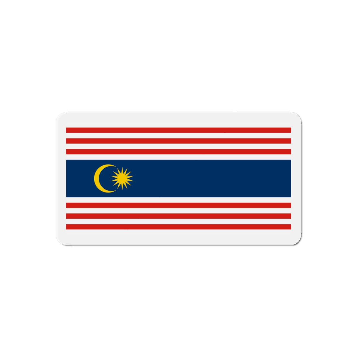 Flag of Kuala Lumpur Malaysia - Die-Cut Magnet-6 × 6"-The Sticker Space