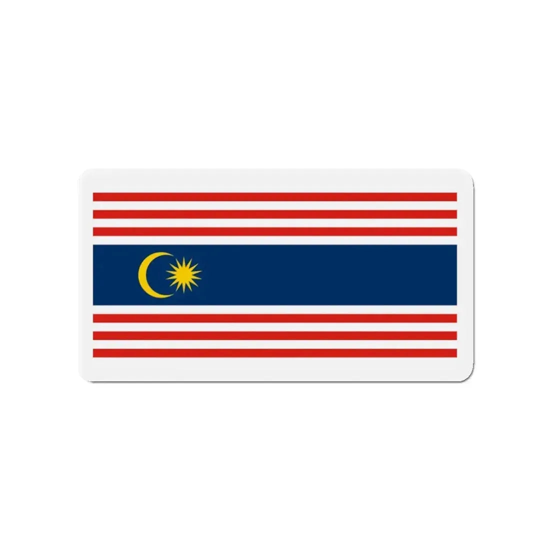 Flag of Kuala Lumpur Malaysia - Refrigerator Magnet 3 Inch - The Sticker Space
