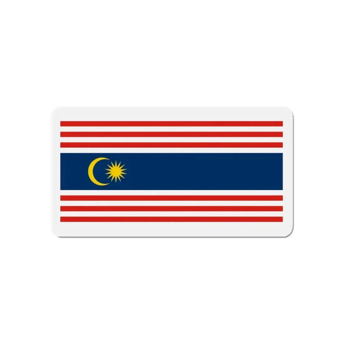 Flag of Kuala Lumpur Malaysia - Refrigerator Magnet 4 Inch - The Sticker Space