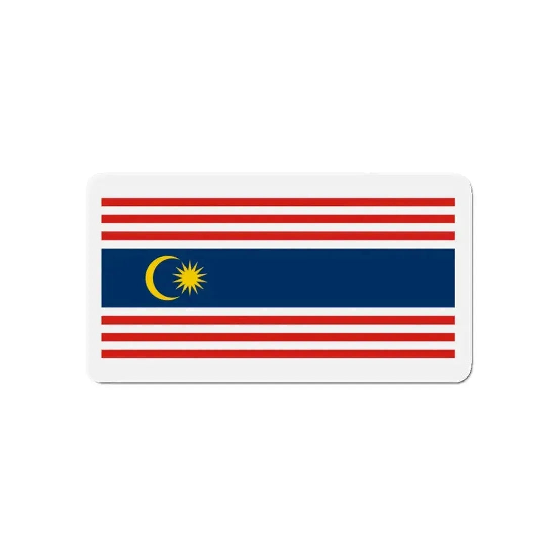Flag of Kuala Lumpur Malaysia - Refrigerator Magnet 5 Inch - The Sticker Space