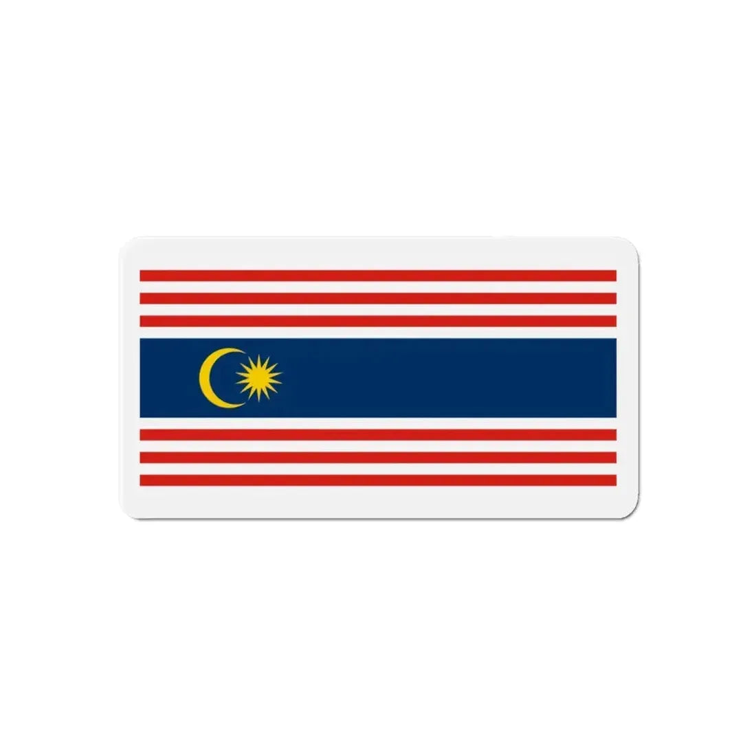 Flag of Kuala Lumpur Malaysia - Refrigerator Magnet 6 Inch - The Sticker Space