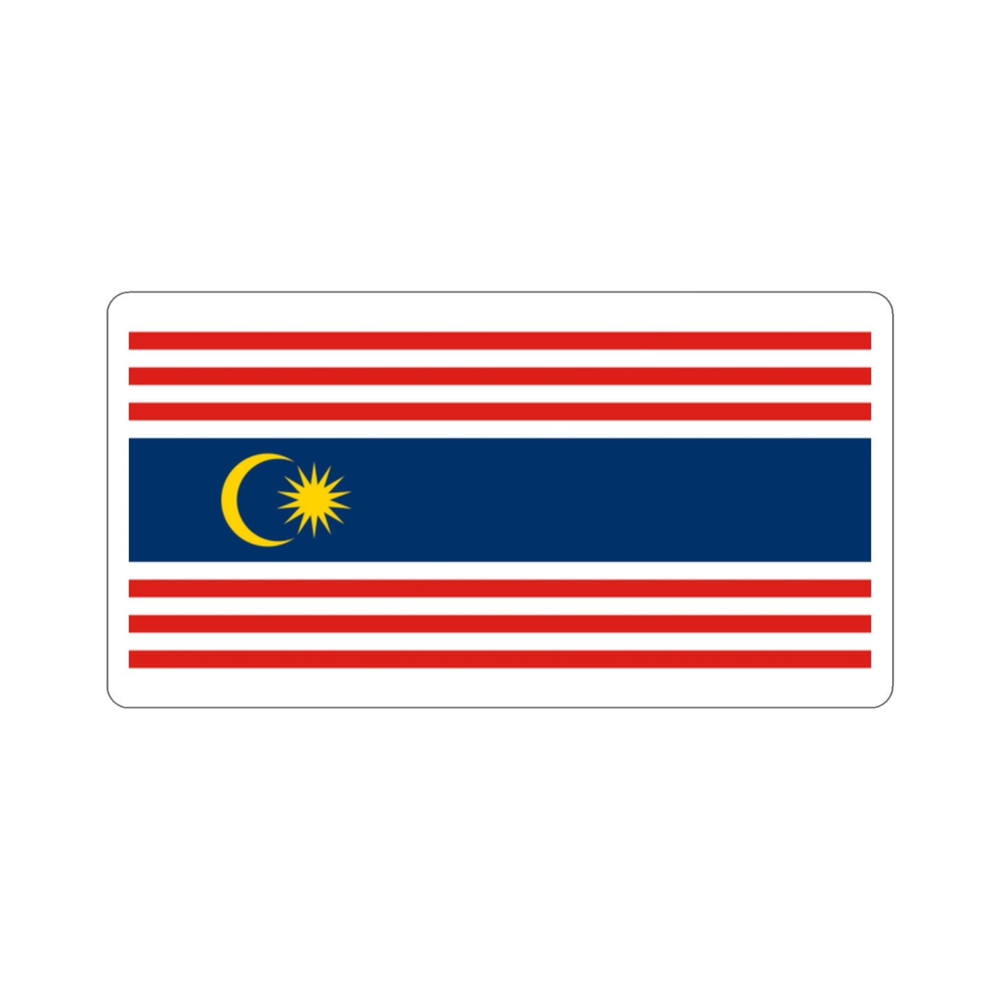 Flag of Kuala Lumpur Malaysia STICKER Vinyl Die-Cut Decal-2 Inch-The Sticker Space