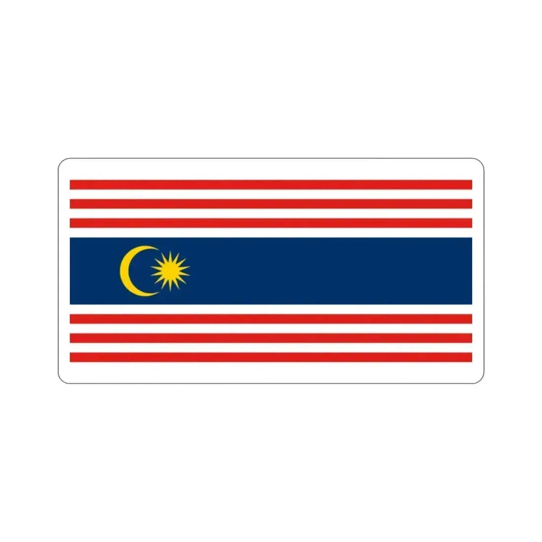 Flag of Kuala Lumpur Malaysia STICKER Vinyl Die-Cut Decal 2 Inch - The Sticker Space