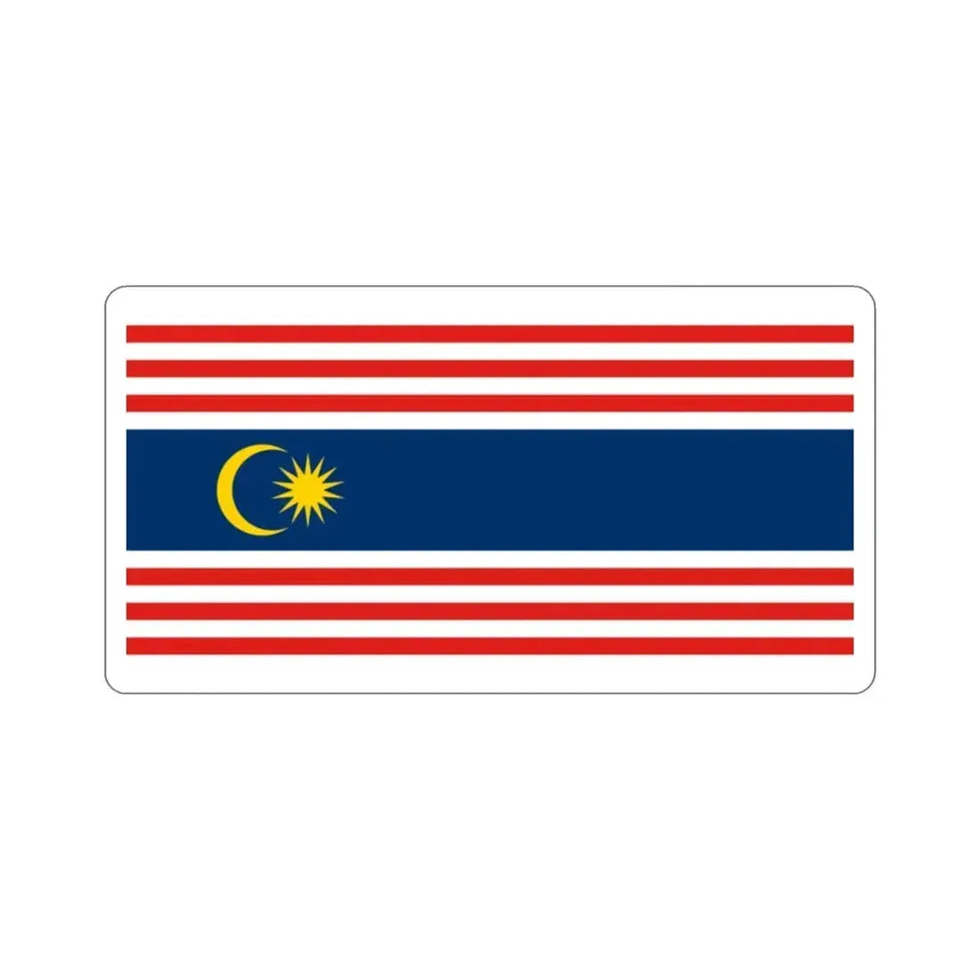 Flag of Kuala Lumpur Malaysia STICKER Vinyl Die-Cut Decal 2 Inch - The Sticker Space