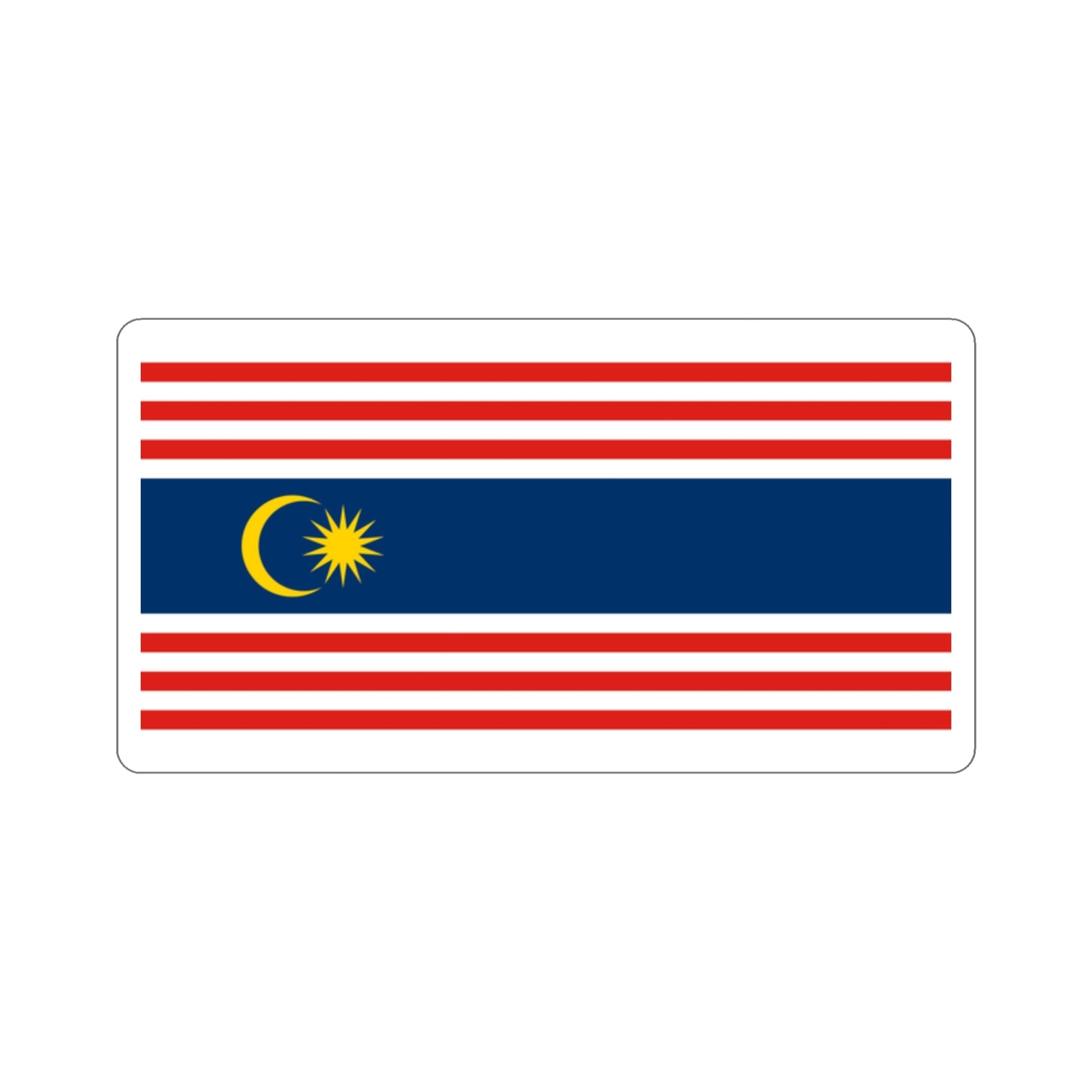 Flag of Kuala Lumpur Malaysia STICKER Vinyl Die-Cut Decal-2 Inch-The Sticker Space