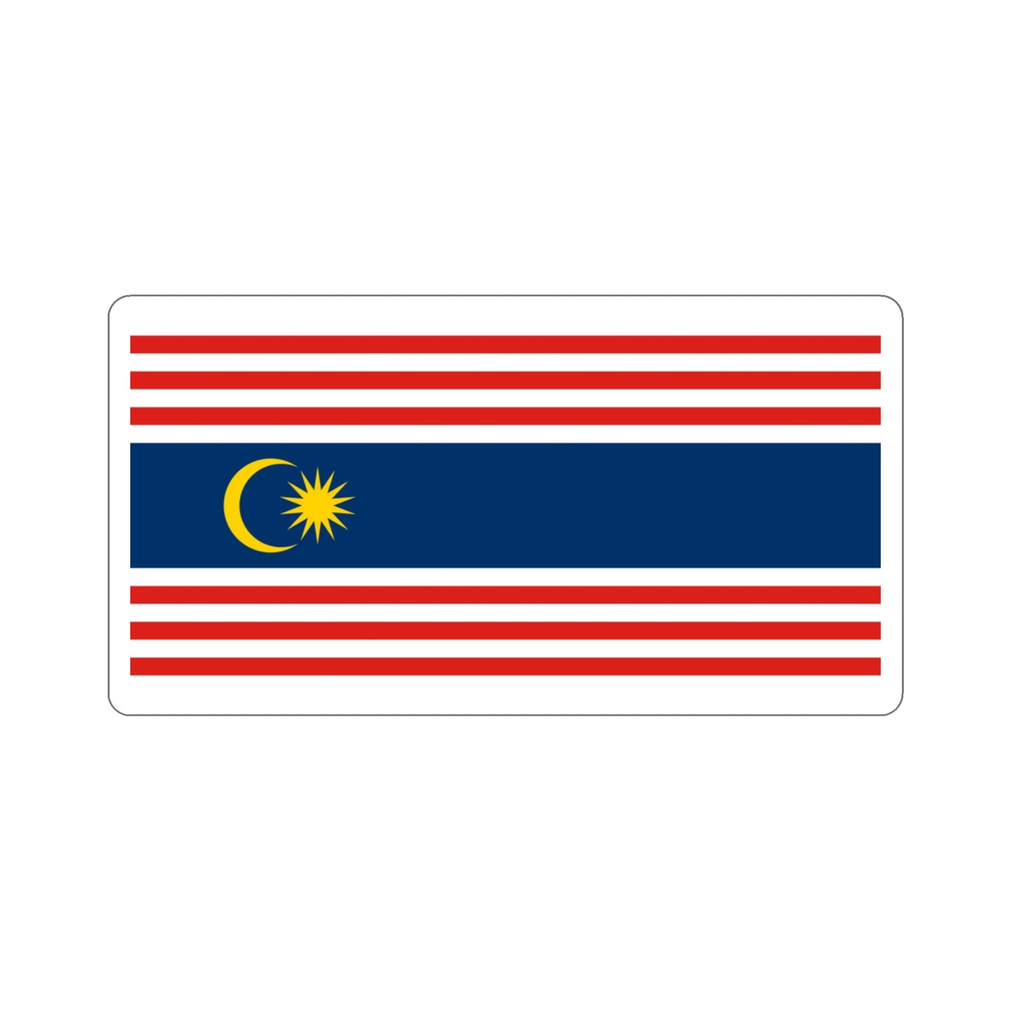 Flag of Kuala Lumpur Malaysia STICKER Vinyl Die-Cut Decal-3 Inch-The Sticker Space