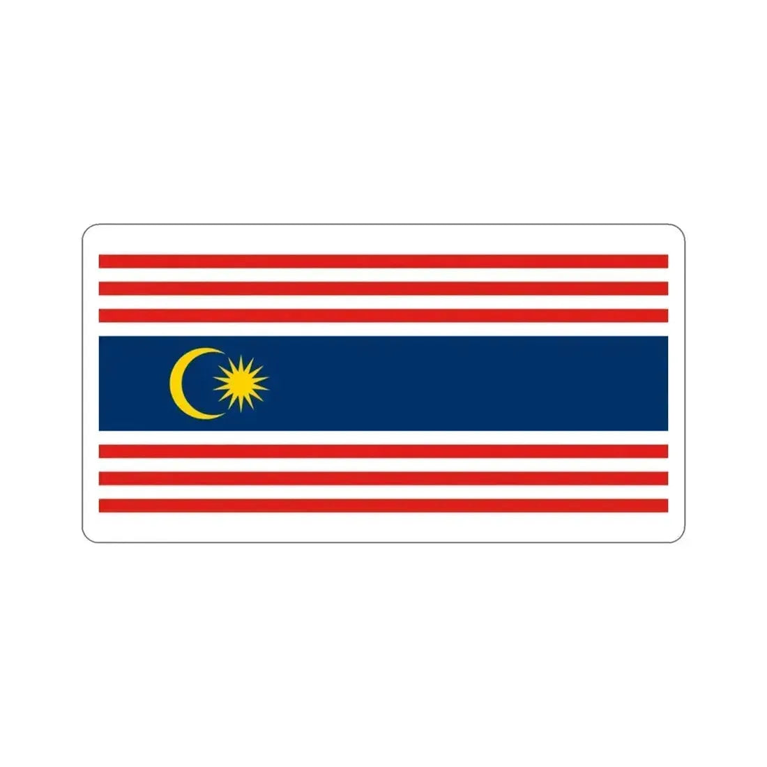 Flag of Kuala Lumpur Malaysia STICKER Vinyl Die-Cut Decal 3 Inch - The Sticker Space