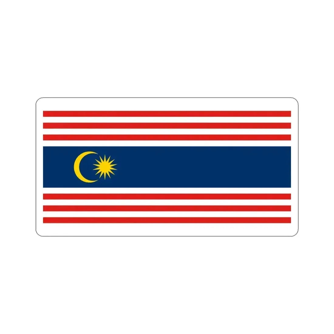 Flag of Kuala Lumpur Malaysia STICKER Vinyl Die-Cut Decal 3 Inch - The Sticker Space