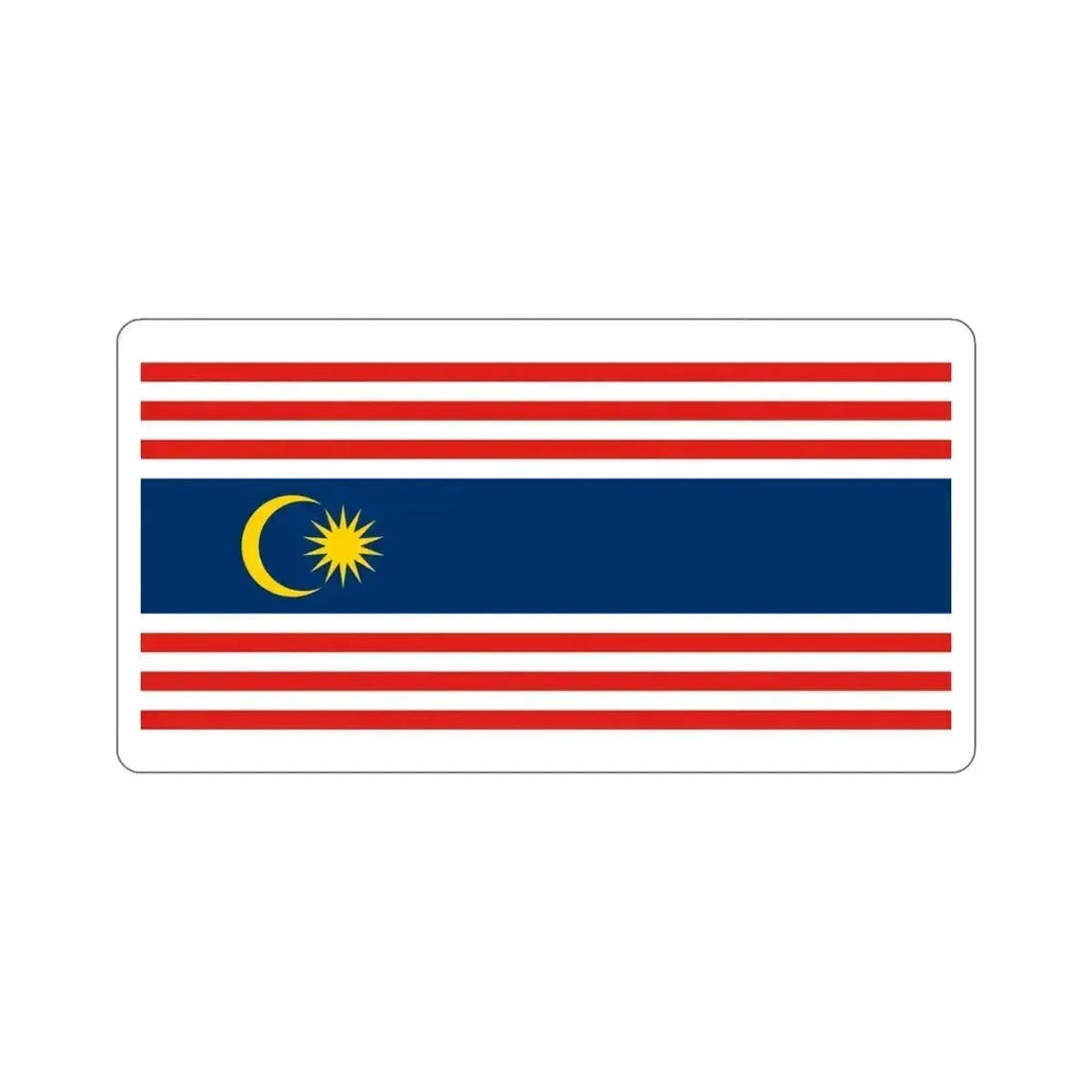 Flag of Kuala Lumpur Malaysia STICKER Vinyl Die-Cut Decal 4 Inch - The Sticker Space