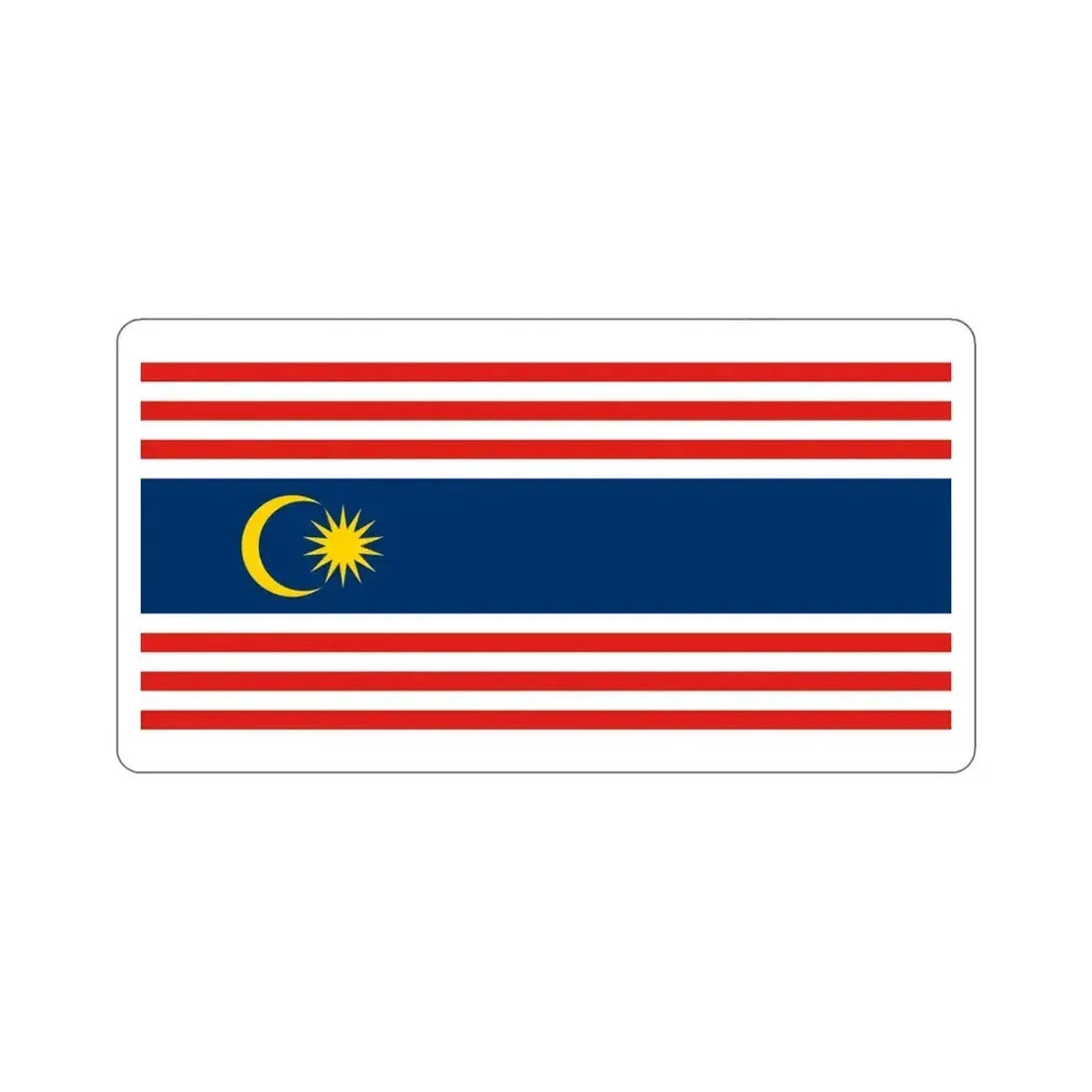 Flag of Kuala Lumpur Malaysia STICKER Vinyl Die-Cut Decal 4 Inch - The Sticker Space