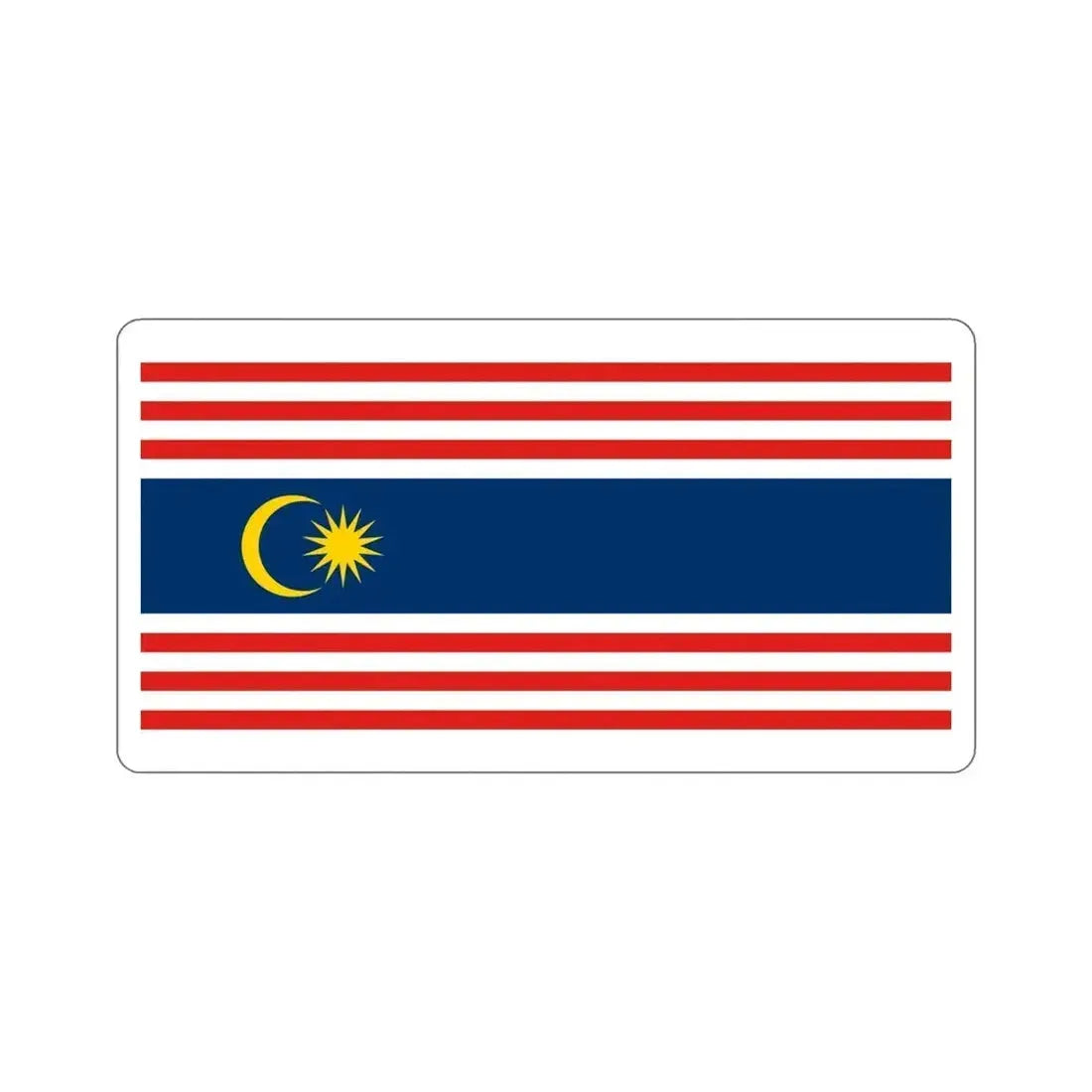 Flag of Kuala Lumpur Malaysia STICKER Vinyl Die-Cut Decal 5 Inch - The Sticker Space