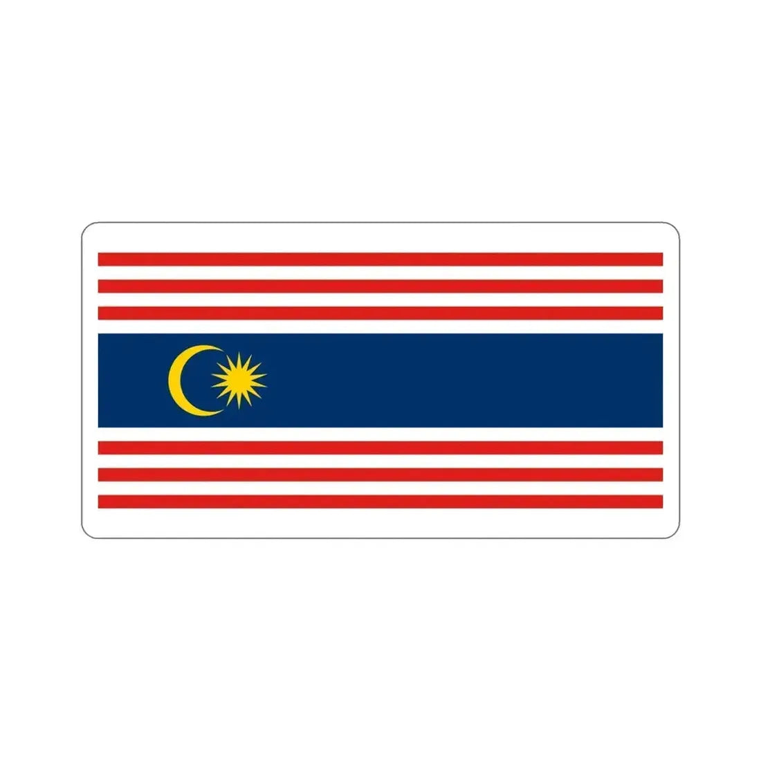 Flag of Kuala Lumpur Malaysia STICKER Vinyl Die-Cut Decal 5 Inch - The Sticker Space