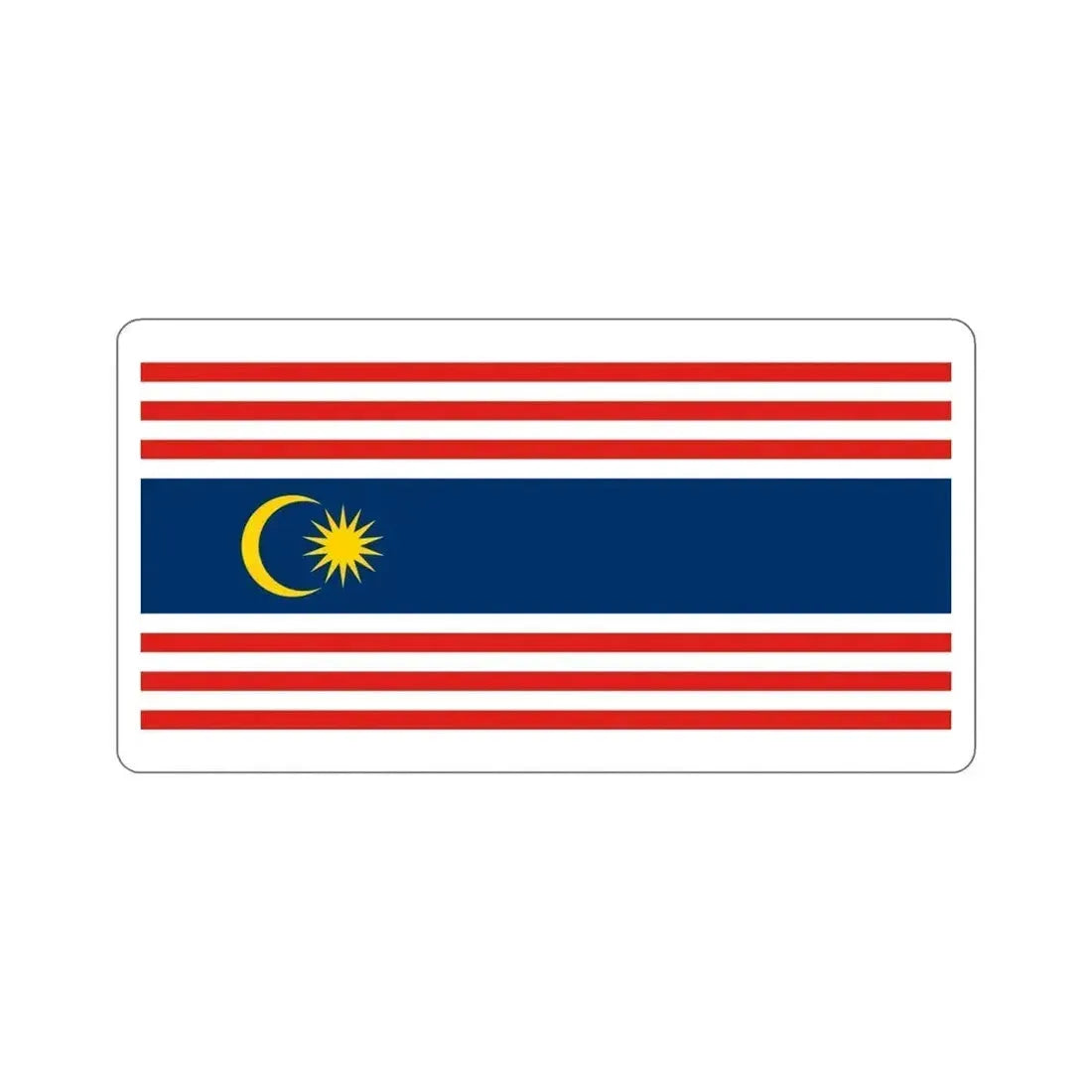 Flag of Kuala Lumpur Malaysia STICKER Vinyl Die-Cut Decal 6 Inch - The Sticker Space