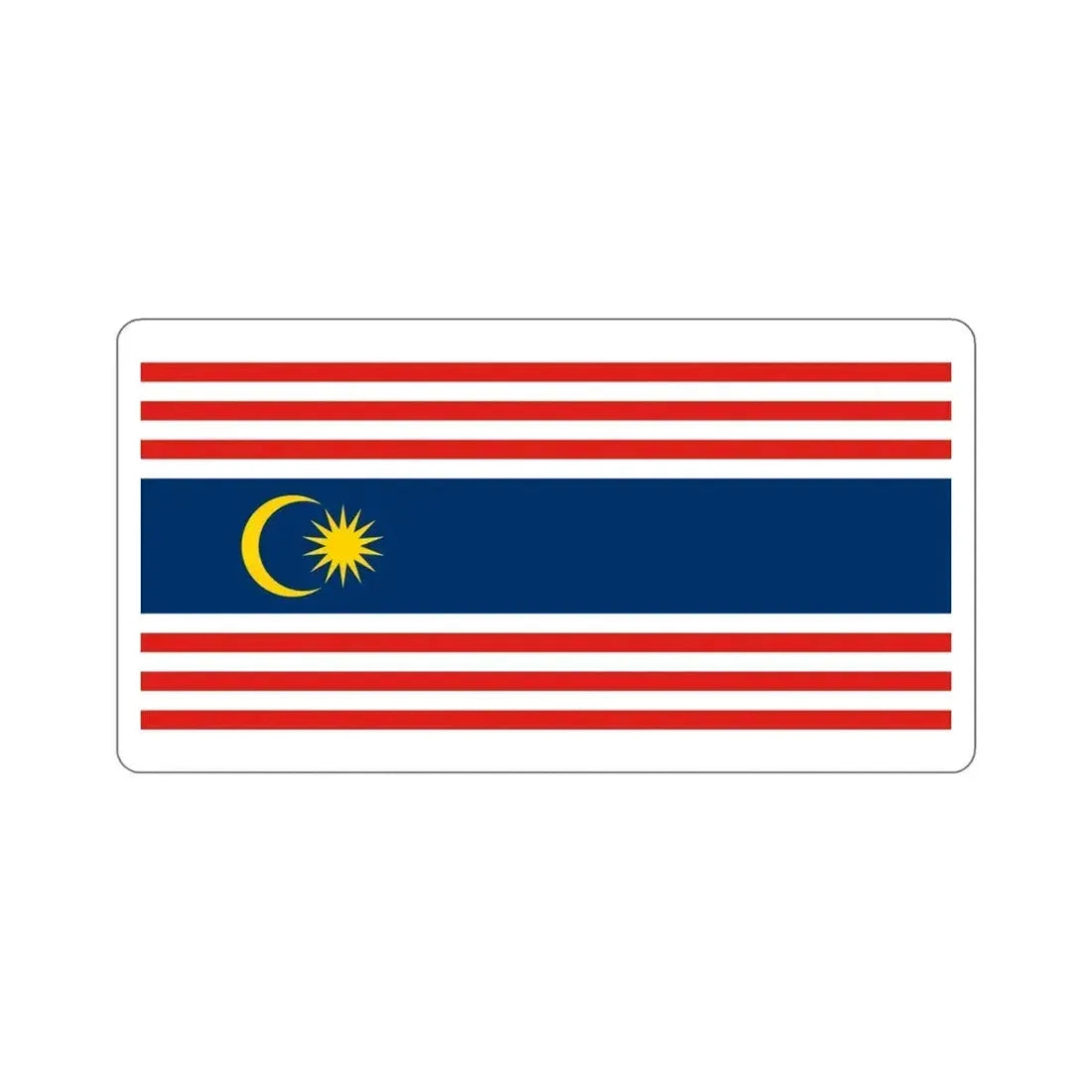 Flag of Kuala Lumpur Malaysia STICKER Vinyl Die-Cut Decal 6 Inch - The Sticker Space