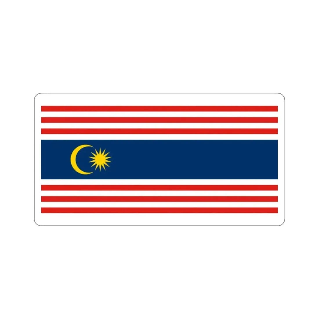 Flag of Kuala Lumpur Malaysia STICKER Vinyl Die-Cut Decal - The Sticker Space