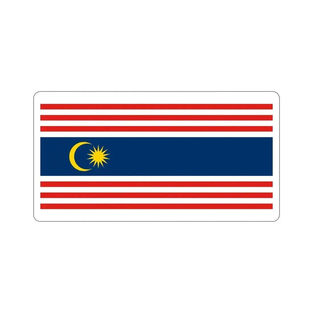 Flag of Kuala Lumpur Malaysia STICKER Vinyl Die-Cut Decal - The Sticker Space