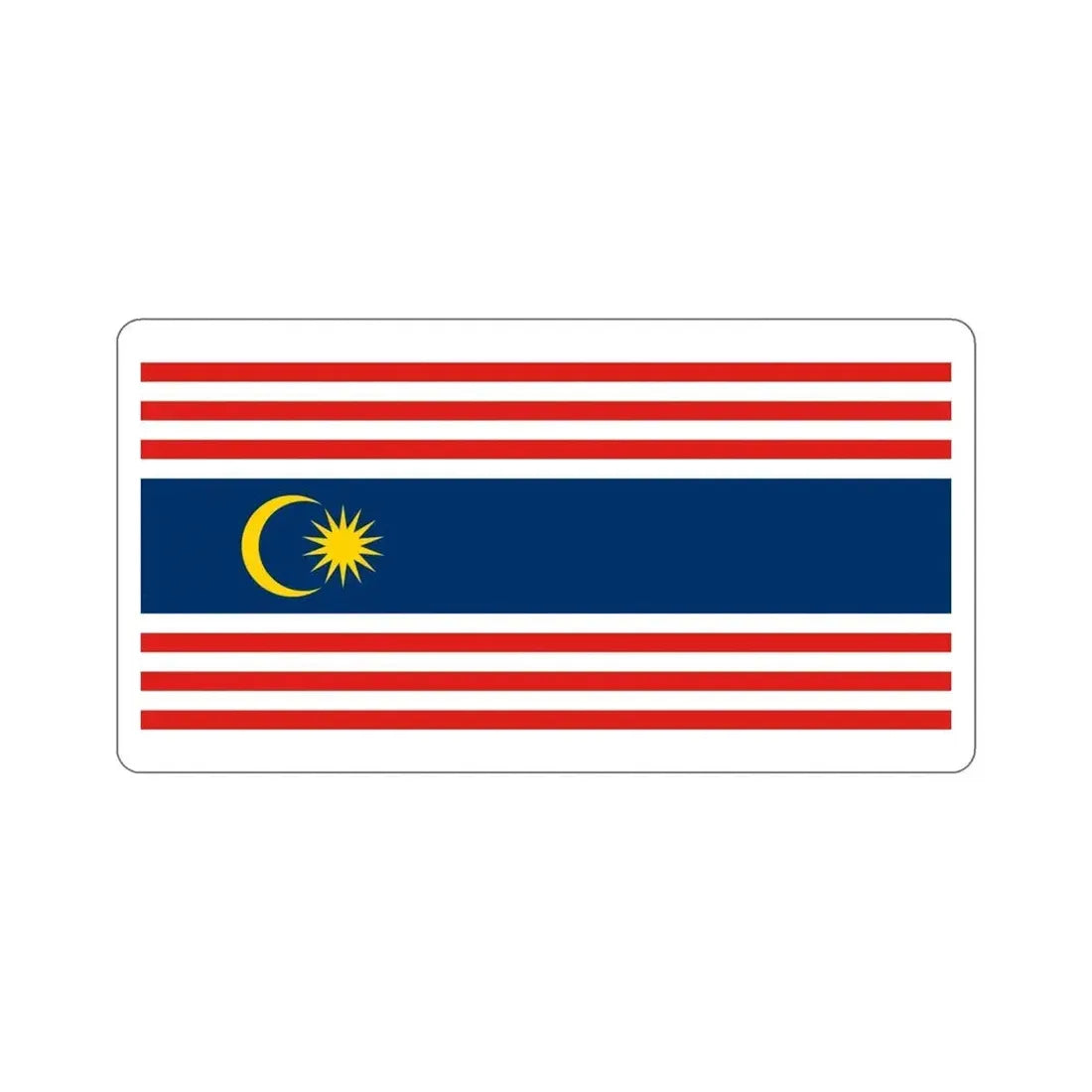 Flag of Kuala Lumpur Malaysia STICKER Vinyl Die-Cut Decal - The Sticker Space