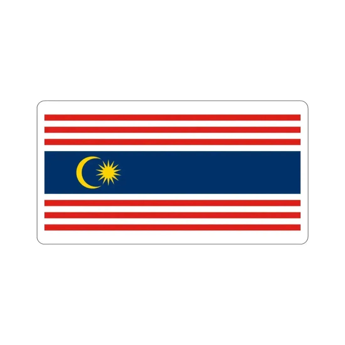 Flag of Kuala Lumpur Malaysia STICKER Vinyl Die-Cut Decal - The Sticker Space