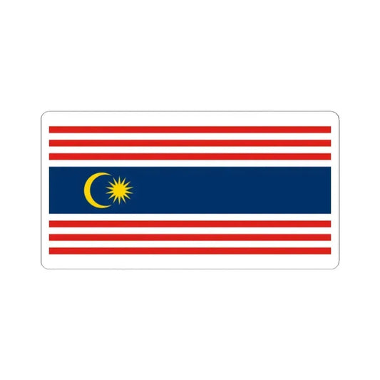 Flag of Kuala Lumpur Malaysia - STICKER Vinyl Kiss-Cut Decal 2 Inch White - The Sticker Space