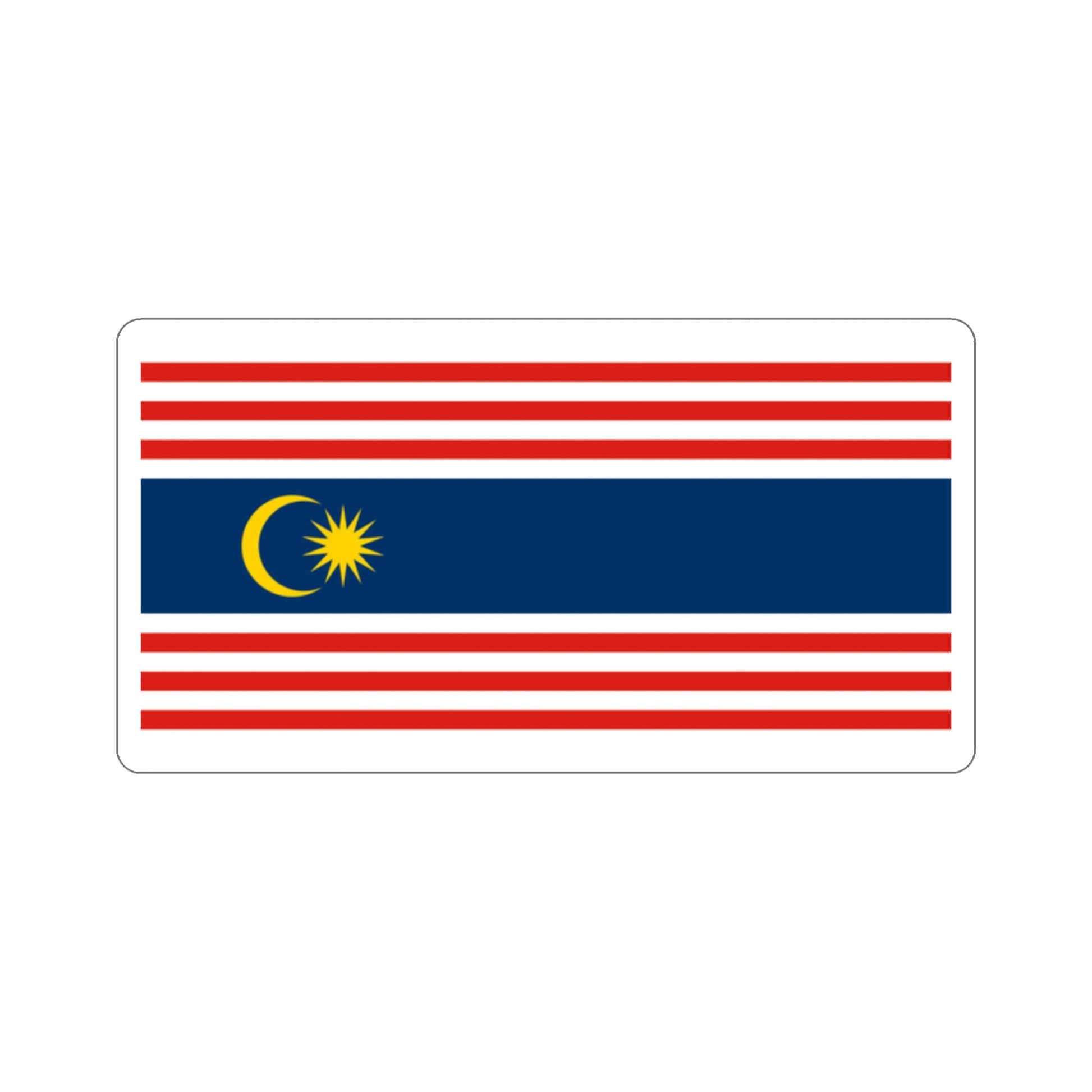 Flag of Kuala Lumpur STICKER Vinyl Die-Cut Decal-2 Inch-The Sticker Space