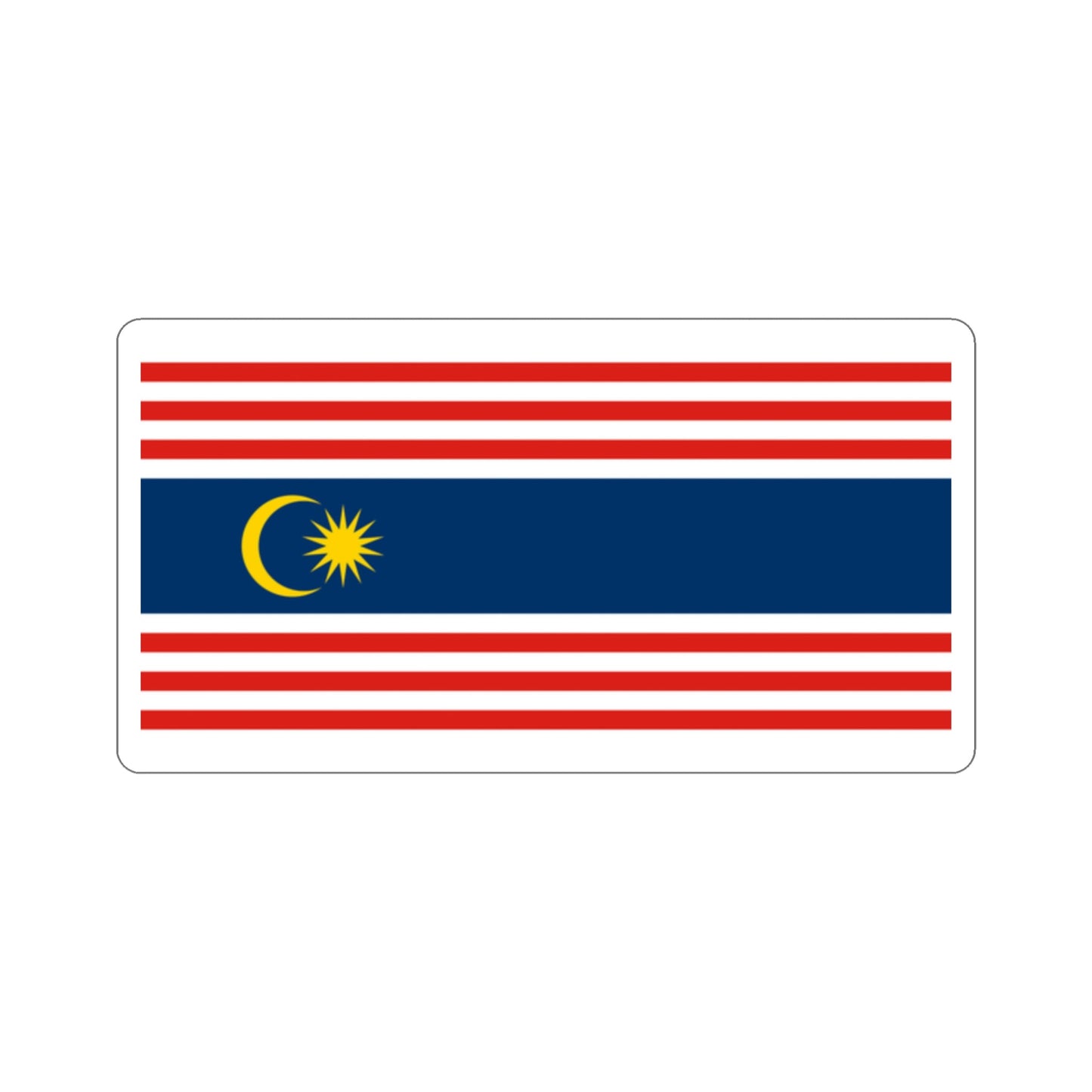 Flag of Kuala Lumpur STICKER Vinyl Die-Cut Decal-2 Inch-The Sticker Space