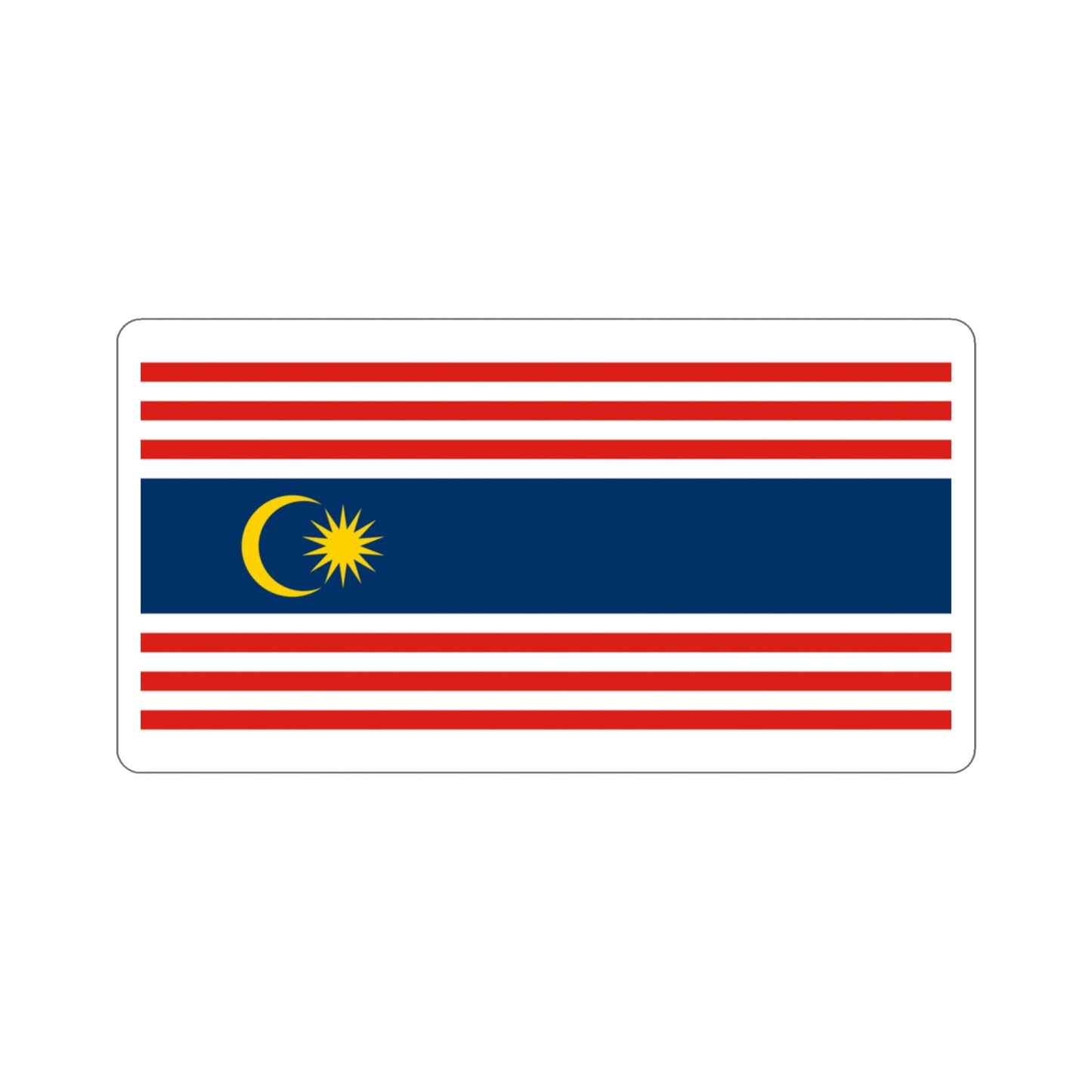 Flag of Kuala Lumpur STICKER Vinyl Die-Cut Decal-3 Inch-The Sticker Space