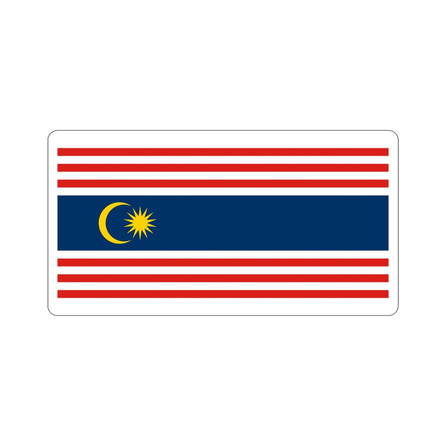 Flag of Kuala Lumpur STICKER Vinyl Die-Cut Decal-4 Inch-The Sticker Space