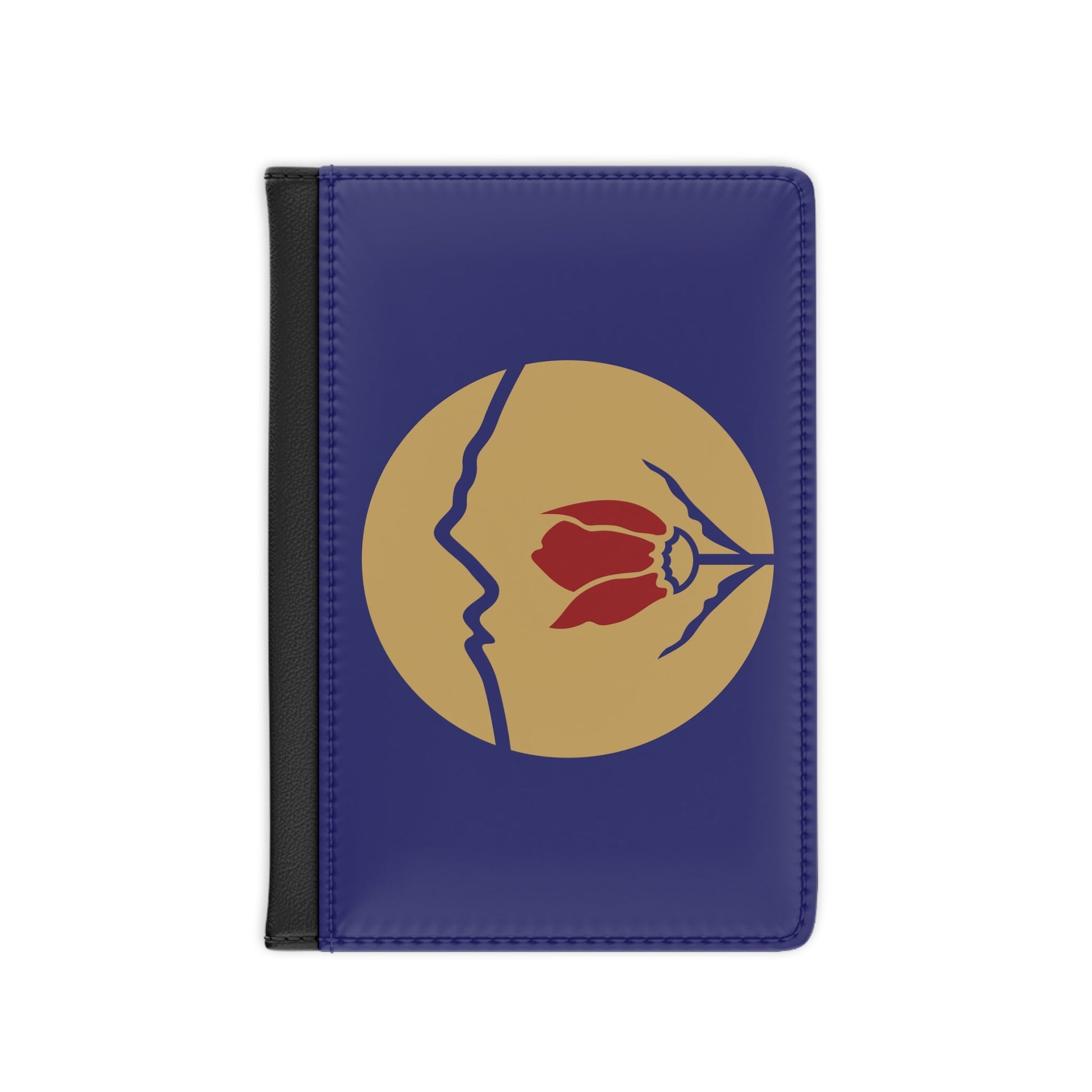 Flag of Kukës Albania - Passport Holder-3.9" x 5.8"-The Sticker Space