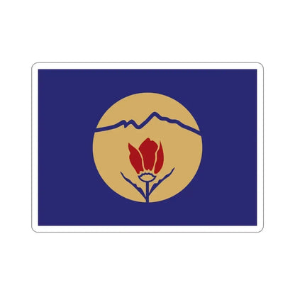 Flag of Kukës Albania STICKER Vinyl Die-Cut Decal 4 Inch - The Sticker Space