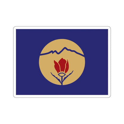 Flag of Kukës Albania STICKER Vinyl Die-Cut Decal 4 Inch - The Sticker Space