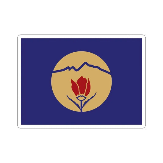 Flag of Kukës Albania STICKER Vinyl Die-Cut Decal 6 Inch - The Sticker Space