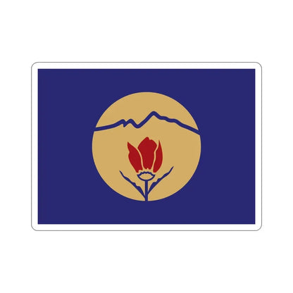 Flag of Kukës Albania STICKER Vinyl Die-Cut Decal 6 Inch - The Sticker Space