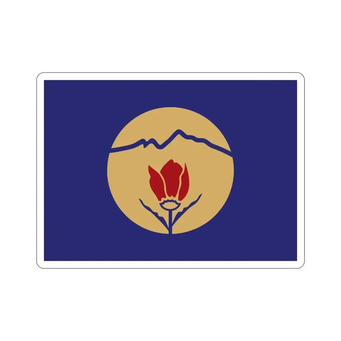 Flag of Kukës Albania STICKER Vinyl Die-Cut Decal - The Sticker Space