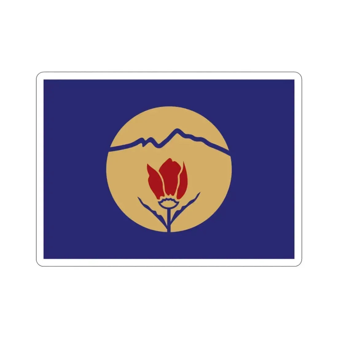 Flag of Kukës Albania STICKER Vinyl Die-Cut Decal - The Sticker Space