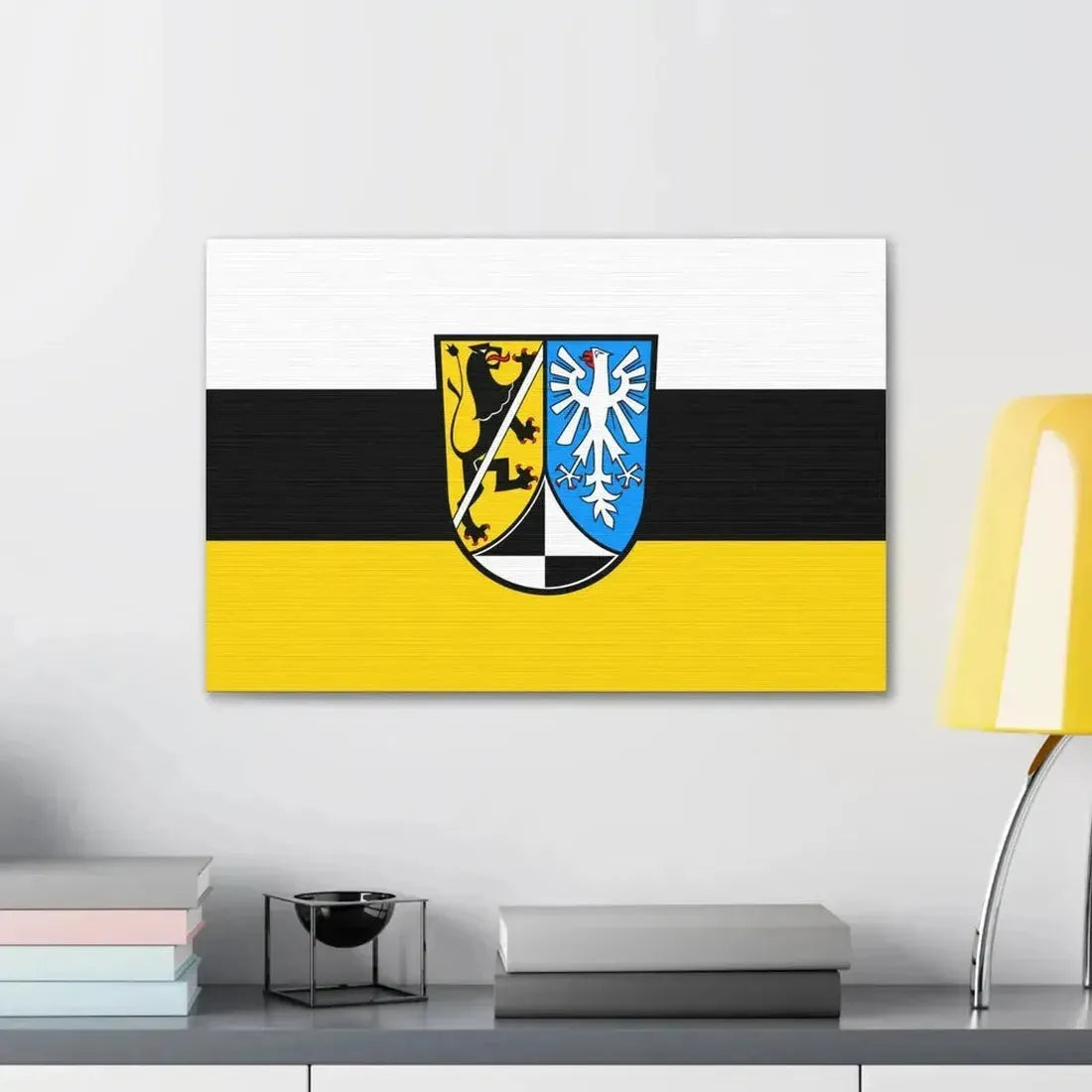 Flag of Kulmbach Germany - Canvas Wall Art - The Sticker Space