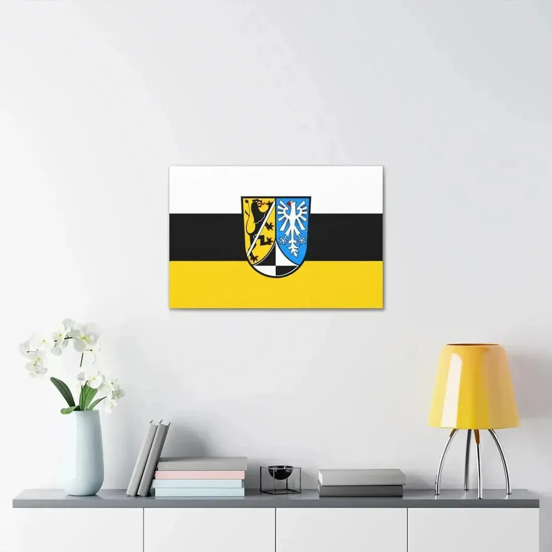 Flag of Kulmbach Germany - Canvas Wall Art - The Sticker Space