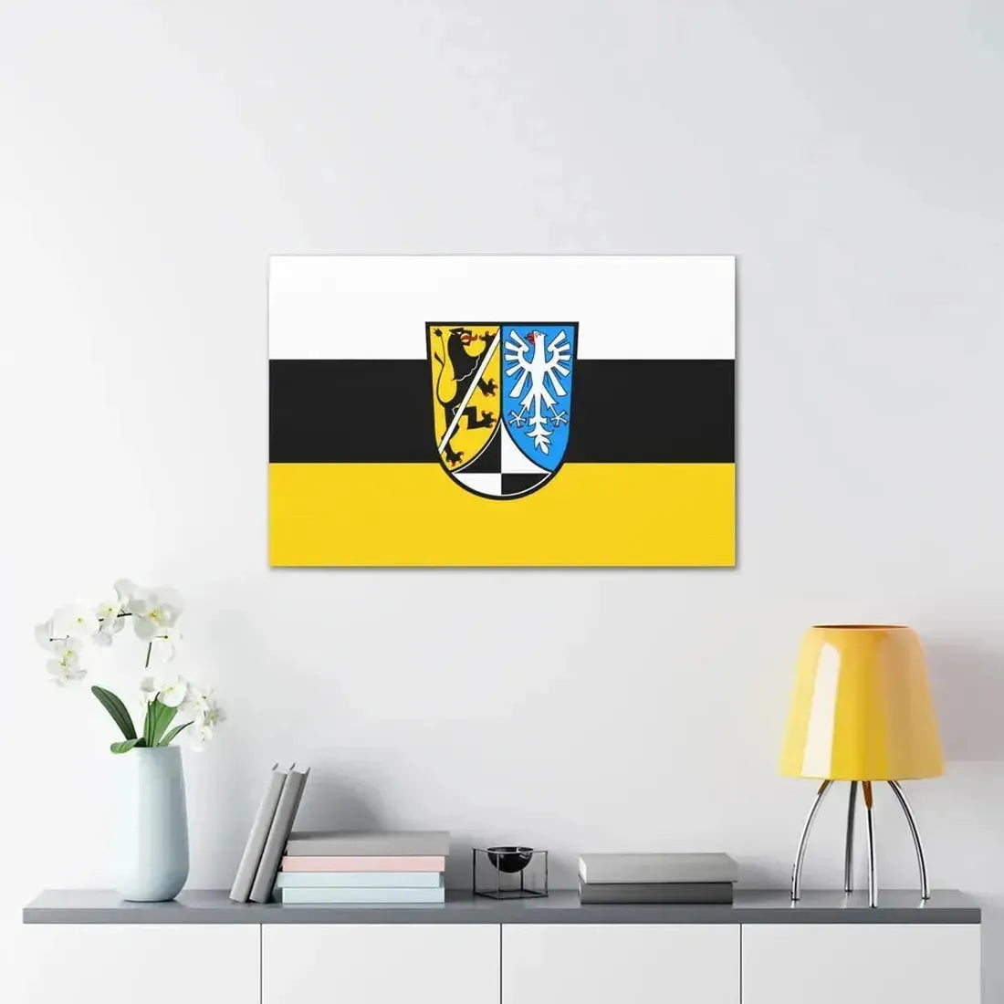 Flag of Kulmbach Germany - Canvas Wall Art - The Sticker Space