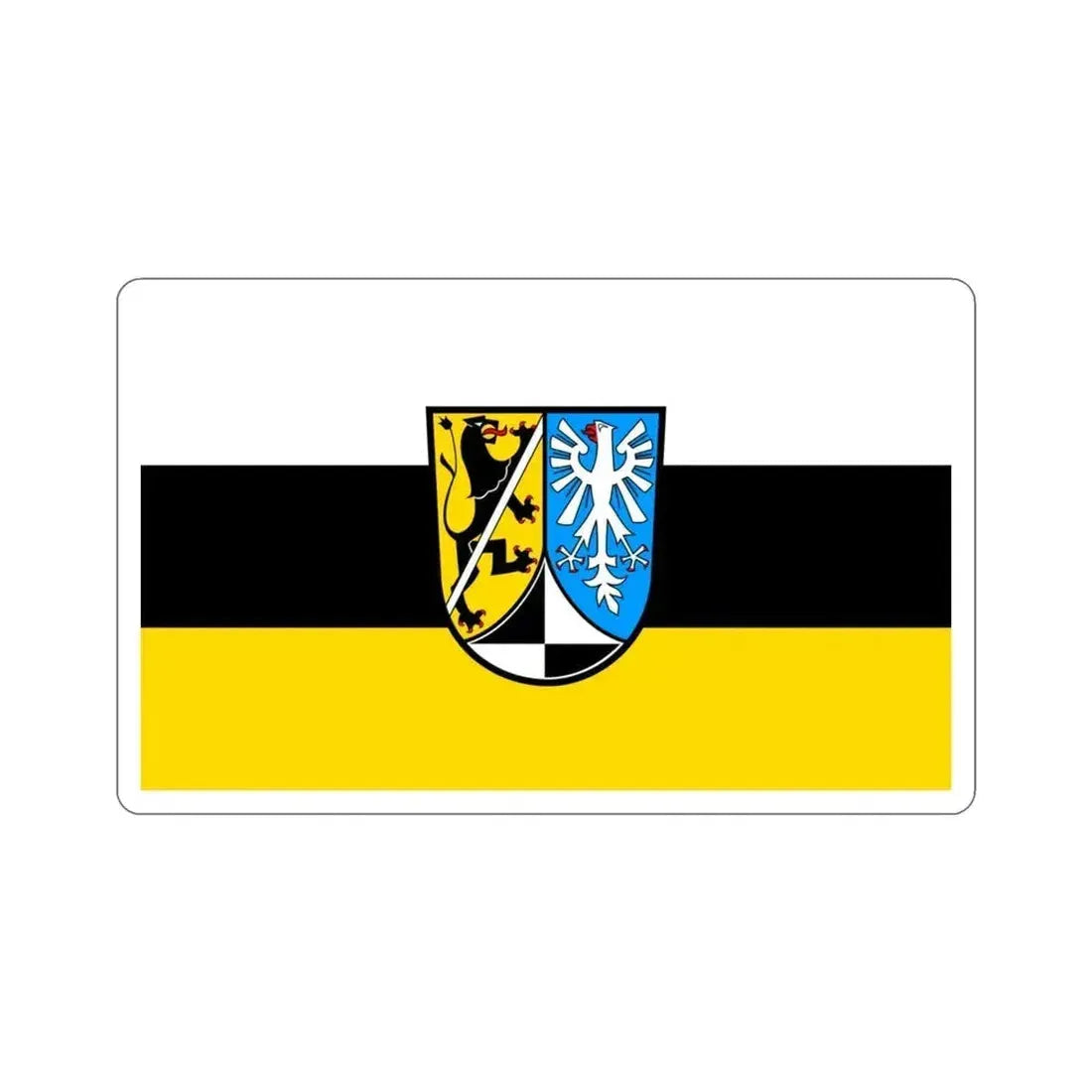 Flag of Kulmbach Germany STICKER Vinyl Die-Cut Decal 3 Inch - The Sticker Space